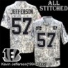 Camo Embroidered Kevin Jefferson Cincinnati Bengals #57 Stitched Jersey