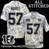 Camo Embroidered Hannibal Navies Cincinnati Bengals #57 Stitched Jersey
