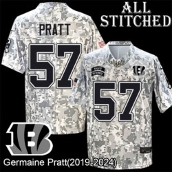 Camo Embroidered Germaine Pratt Cincinnati Bengals #57 Stitched Jersey