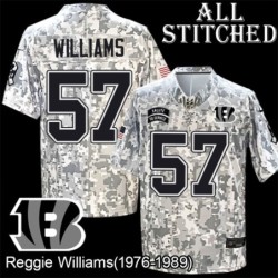 Camo Embroidered Reggie Williams Cincinnati Bengals #57 Stitched Jersey