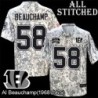 Camo Embroidered Al Beauchamp Cincinnati Bengals #58 Stitched Jersey