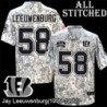 Camo Embroidered Jay Leeuwenburg Cincinnati Bengals #58 Stitched Jersey