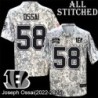 Camo Embroidered Joseph Ossai Cincinnati Bengals #58 Stitched Jersey