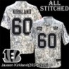 Camo Embroidered Jaxson Kirkland Cincinnati Bengals #60 Stitched Jersey