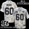 Camo Embroidered Eric Moore Cincinnati Bengals #60 Stitched Jersey