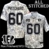 Camo Embroidered Ron Pritchard Cincinnati Bengals #60 Stitched Jersey