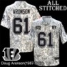 Camo Embroidered Doug Aronson Cincinnati Bengals #61 Stitched Jersey