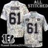 Camo Embroidered Russell Bodine Cincinnati Bengals #61 Stitched Jersey