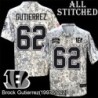 Camo Embroidered Brock Gutierrez Cincinnati Bengals #62 Stitched Jersey