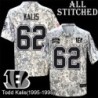 Camo Embroidered Todd Kalis Cincinnati Bengals #62 Stitched Jersey