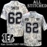 Camo Embroidered Ken Smith Cincinnati Bengals #62 Stitched Jersey