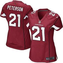 PETERSON Arizona #21 Womens Football Jersey - Patrick Peterson Womens Football Jersey (Red)_Free Shipping