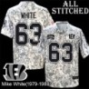 Camo Embroidered Mike White Cincinnati Bengals #63 Stitched Jersey