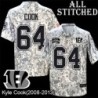 Camo Embroidered Kyle Cook Cincinnati Bengals #64 Stitched Jersey