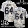 Camo Embroidered John Jerry Cincinnati Bengals #64 Stitched Jersey