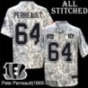 Camo Embroidered Pete Perreault Cincinnati Bengals #64 Stitched Jersey