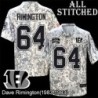 Camo Embroidered Dave Rimington Cincinnati Bengals #64 Stitched Jersey
