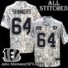 Camo Embroidered John Shinners Cincinnati Bengals #64 Stitched Jersey