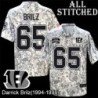 Camo Embroidered Darrick Brilz Cincinnati Bengals #65 Stitched Jersey