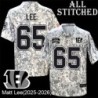 Camo Embroidered Matt Lee Cincinnati Bengals #65 Stitched Jersey
