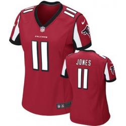 JONES Atlanta #11 Womens Football Jersey - Julio Jones Womens Football Jersey (Red)_Free Shipping