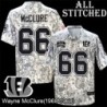 Camo Embroidered Wayne McClure Cincinnati Bengals #66 Stitched Jersey