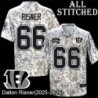 Camo Embroidered Dalton Risner Cincinnati Bengals #66 Stitched Jersey