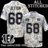Camo Embroidered Paul Jetton Cincinnati Bengals #68 Stitched Jersey