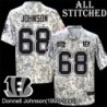 Camo Embroidered Donnell Johnson Cincinnati Bengals #68 Stitched Jersey