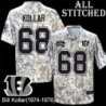 Camo Embroidered Bill Kollar Cincinnati Bengals #68 Stitched Jersey