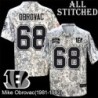 Camo Embroidered Mike Obrovac Cincinnati Bengals #68 Stitched Jersey
