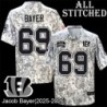 Camo Embroidered Jacob Bayer Cincinnati Bengals #69 Stitched Jersey