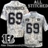 Camo Embroidered Alex Stepanovich Cincinnati Bengals #69 Stitched Jersey