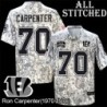 Camo Embroidered Ron Carpenter Cincinnati Bengals #70 Stitched Jersey