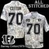 Camo Embroidered Barney Cotton Cincinnati Bengals #70 Stitched Jersey