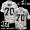 Camo Embroidered James Eaddy Cincinnati Bengals #70 Stitched Jersey