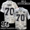 Camo Embroidered Margus Hunt Cincinnati Bengals #70 Stitched Jersey
