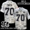 Camo Embroidered Artie Smith Cincinnati Bengals #70 Stitched Jersey