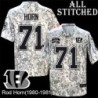 Camo Embroidered Rod Horn Cincinnati Bengals #71 Stitched Jersey