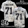 Camo Embroidered Chris Lindstrom Cincinnati Bengals #71 Stitched Jersey