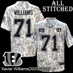 Camo Embroidered Xavier Williams Cincinnati Bengals #71 Stitched Jersey