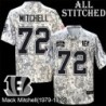 Camo Embroidered Mack Mitchell Cincinnati Bengals #72 Stitched Jersey