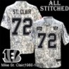 Camo Embroidered Mike St. Clair Cincinnati Bengals #72 Stitched Jersey