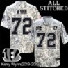 Camo Embroidered Kerry Wynn Cincinnati Bengals #72 Stitched Jersey
