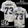 Camo Embroidered Eddie Edwards Cincinnati Bengals #73 Stitched Jersey