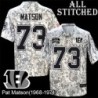 Camo Embroidered Pat Matson Cincinnati Bengals #73 Stitched Jersey