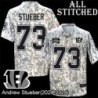 Camo Embroidered Andrew Stueber Cincinnati Bengals #73 Stitched Jersey