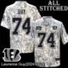 Camo Embroidered Lawrence Guy Cincinnati Bengals #74 Stitched Jersey