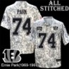Camo Embroidered Ernie Park Cincinnati Bengals #74 Stitched Jersey