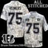 Camo Embroidered Bruce Reimers Cincinnati Bengals #75 Stitched Jersey
